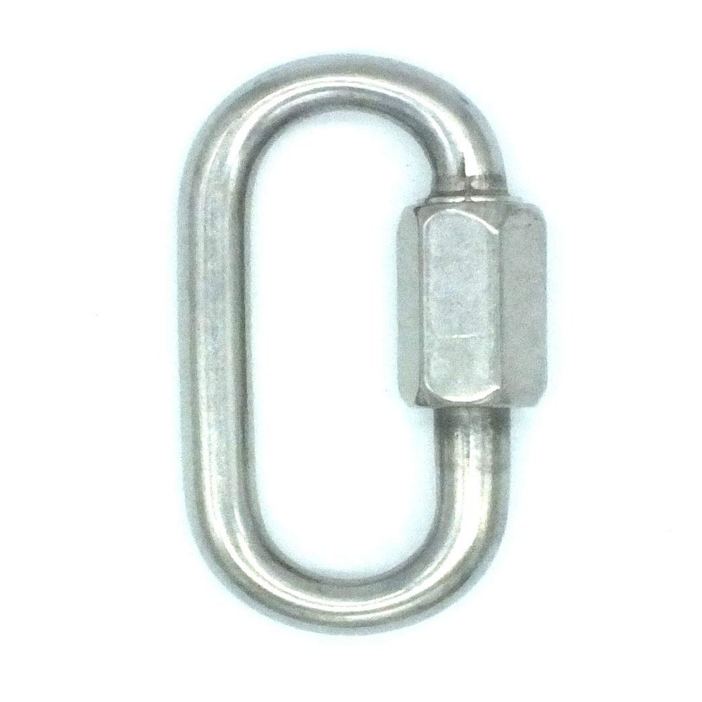 Kong Stainless Steel Oval Quick Link (6mm) Marine Grade Chain Link Connector - Pack of 5