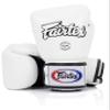 Fairtex BGV1BR Muay Thai Boxing Breathable Gloves for Men, Women, Kids | MMA Gloves, Kickboxing, Gym, Workout | Premium Quality, Light Weight & Shock Absorbent 16 oz Boxing Gloves-White view 1