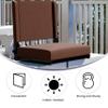 Flash Furniture Grandstand Portable Stadium Seat for Bleachers or Benches, Folding Padded Stadium Chair with Carrying Handle, 500 lb. Weight Capacity, Brown view 4