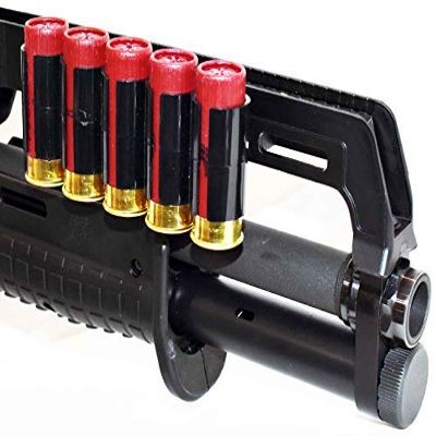 Kel-Tec KS7 5Round Shell Holder Shells Carrier Hunting Accessory Holder 12 Gauge Tactical Shell Pouch Ammo Shell Round slug Carrier Reload Adapter Target Range Gear Single Rail Mount.