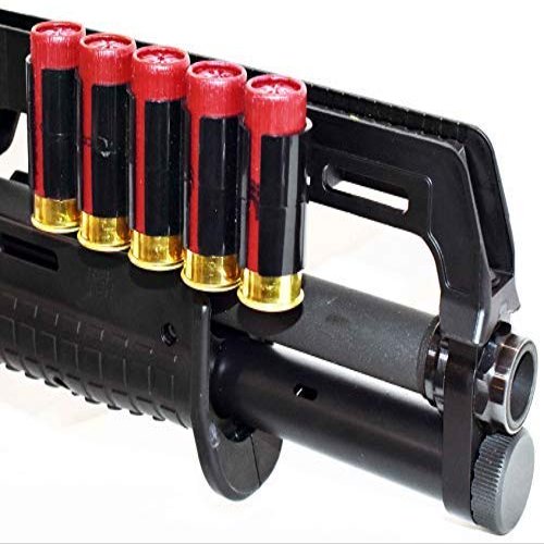 Kel-Tec KS7 5Round Shell Holder Shells Carrier Hunting Accessory Holder 12 Gauge Tactical Shell Pouch Ammo Shell Round slug Carrier Reload Adapter Target Range Gear Single Rail Mount.
