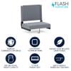 Flash Furniture Grandstand Portable Stadium Seat for Bleachers or Benches, Folding Padded Stadium Chair with Carrying Handle, 500 lb. Weight Capacity, Gray view 3