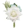 Boutonniere Brooch Flower Bridegroom Groom Men's Boutineer with Pin for Wedding, Prom, Homecoming view 1