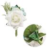 Boutonniere Brooch Flower Bridegroom Groom Men's Boutineer with Pin for Wedding, Prom, Homecoming view 3
