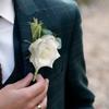 Boutonniere Brooch Flower Bridegroom Groom Men's Boutineer with Pin for Wedding, Prom, Homecoming view 4