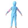 KXCFCYS Muslim Swimwear for Kid Girls Children Modest Islamic Hijab Swimsuits Burkini H2007 (NO1, 160cm) view 1