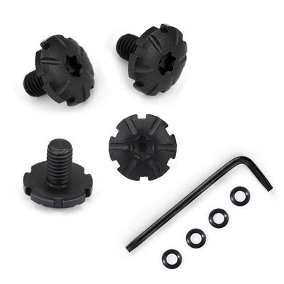 Cool Hand Customized Grips Screws for Beretta 92FS, 92S, M9, 92A1, 96A1, 92 INOX, 4 Stainless Steel Screws, 4 O Rings, T10 Torx Key, Black, SB92-4-B
