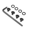 Cool Hand Customized Grips Screws for Beretta 92FS, 92S, M9, 92A1, 96A1, 92 INOX, 4 Stainless Steel Screws, 4 O Rings, T10 Torx Key, Black, SB92-4-B view 3