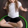 Auranso Girls Dance Shorts Solid Color Safety Bike Shorts Black 2-3T view 3