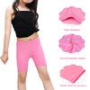 Auranso Girls Dance Shorts Solid Color Safety Bike Shorts Black 2-3T view 4