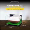 Football Display Case, Durable Clear Display Case with Mirror & Truf Base, Wall MountedCase for Full Size Footballs, Sports Memorabilia, Collectibles, Keepsakes, Autographed Balls Items (A004-GR) view 3