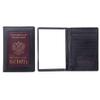 Fashion PVC Travel Passport ID Card Holder Cover Case Protector - Black view 1