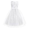 Agoky Flower Girl Dress Junior Bridesmaid for Wedding Kids Lace Birthday Party Maxi Dress Pageant Ball Gowns White 14 view 2