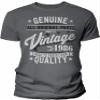 40th Birthday Gift Shirt for Men - Genuine Vintage 1986 Aged to Perfection - Charcoal-001-4X