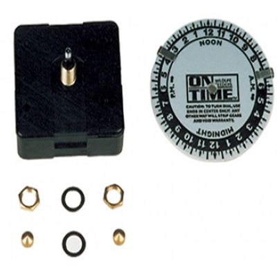 On Time Wildlife Feeders Clock w/Dial and Clips, Black, 00204