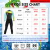 NATYFLY Kids Wetsuit - 2.5mm Neoprene Thermal Swimsuit, Full Body for Girls & Boys, Long Sleeve for Swimming view 3