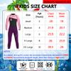 NATYFLY Kids Wetsuit, 2.5mm Neoprene Thermal Swimsuit, Full Wetsuit for Girls Boys and Toddler, Long Sleeve Kids Wet Suits for Swimming (New Pink-Girls Wetsuit-2.5mm, 10) view 2