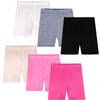 Auranso Girls Dance Shorts Solid Color Safety Bike Shorts Colorful 5-7X