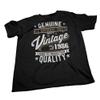 40th Birthday Gift Shirt for Men - Genuine Vintage 1986 Aged to Perfection - Black-002-4X view 4