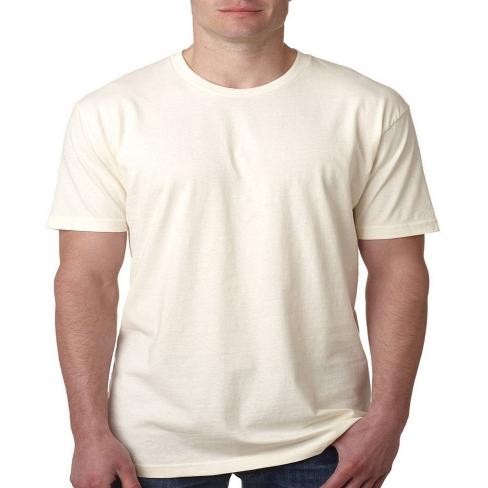 Next Level Mens Premium Fitted Crew Natural Small (Pack of 5)