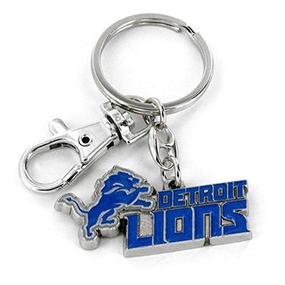 Aminco NFL Detroit Lions Heavyweight Keychain,Blue