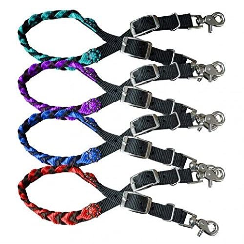 Showman Braided Nylon Wither Strap w/Rhinestone Conchos