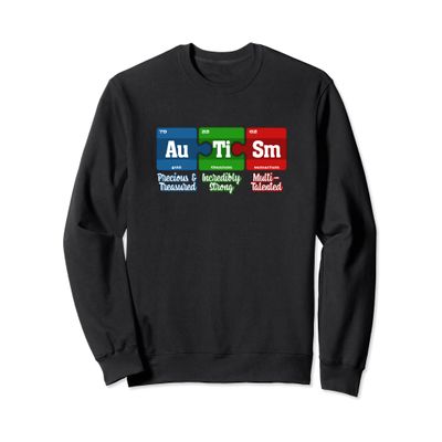 Autism Periodic Table Sweatshirt Awareness Month Shirt