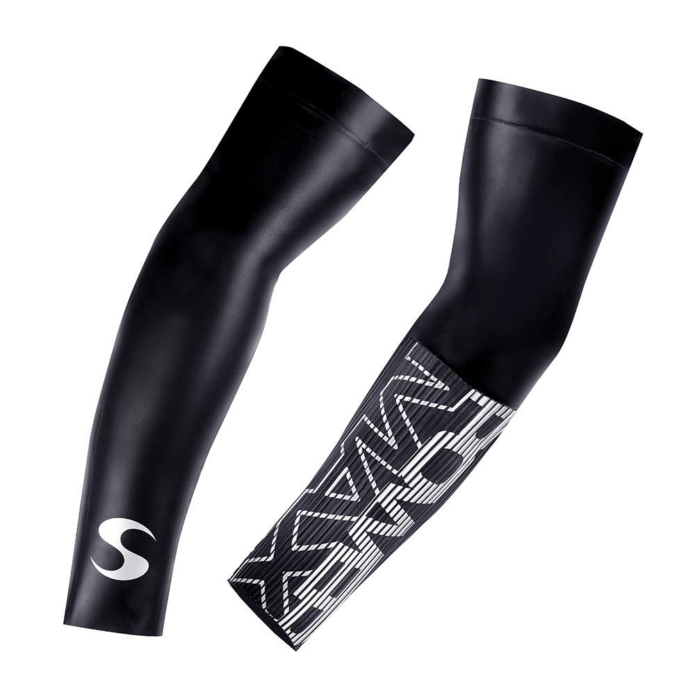 Synergy Neoprene Swim Sleeves (Black, Large)