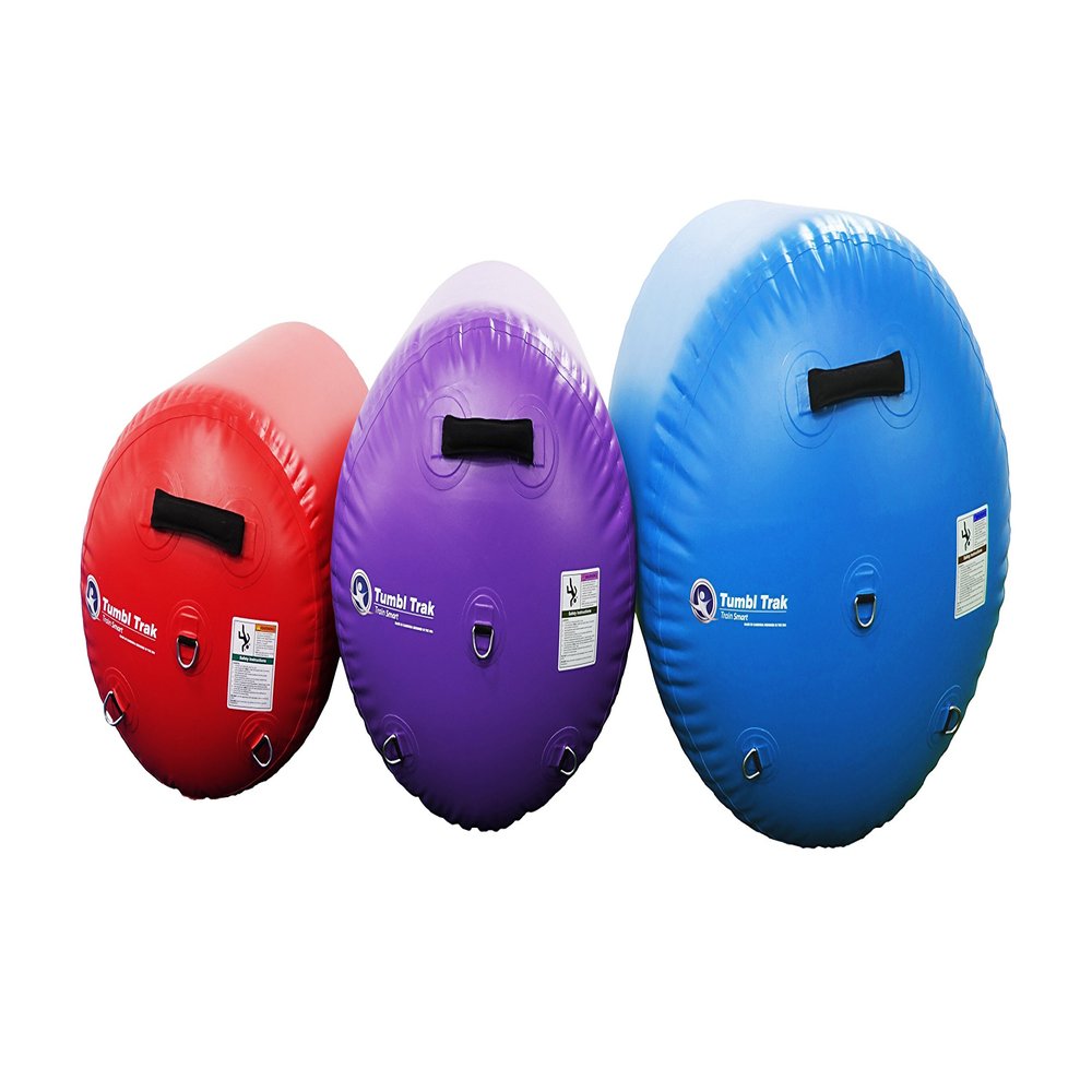 Tumbl Trak Air Barrel, Commercial Grade Air Roller for Gymnastics and Cheerleading, Purple, 36In Diameter
