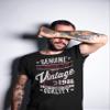 40th Birthday Gift Shirt for Men - Genuine Vintage 1986 Aged to Perfection - Black-006-4X view 3