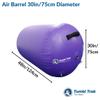 Tumbl Trak Air Barrel, Commercial Grade Air Roller for Gymnastics and Cheerleading, Purple, 30In Diameter view 4