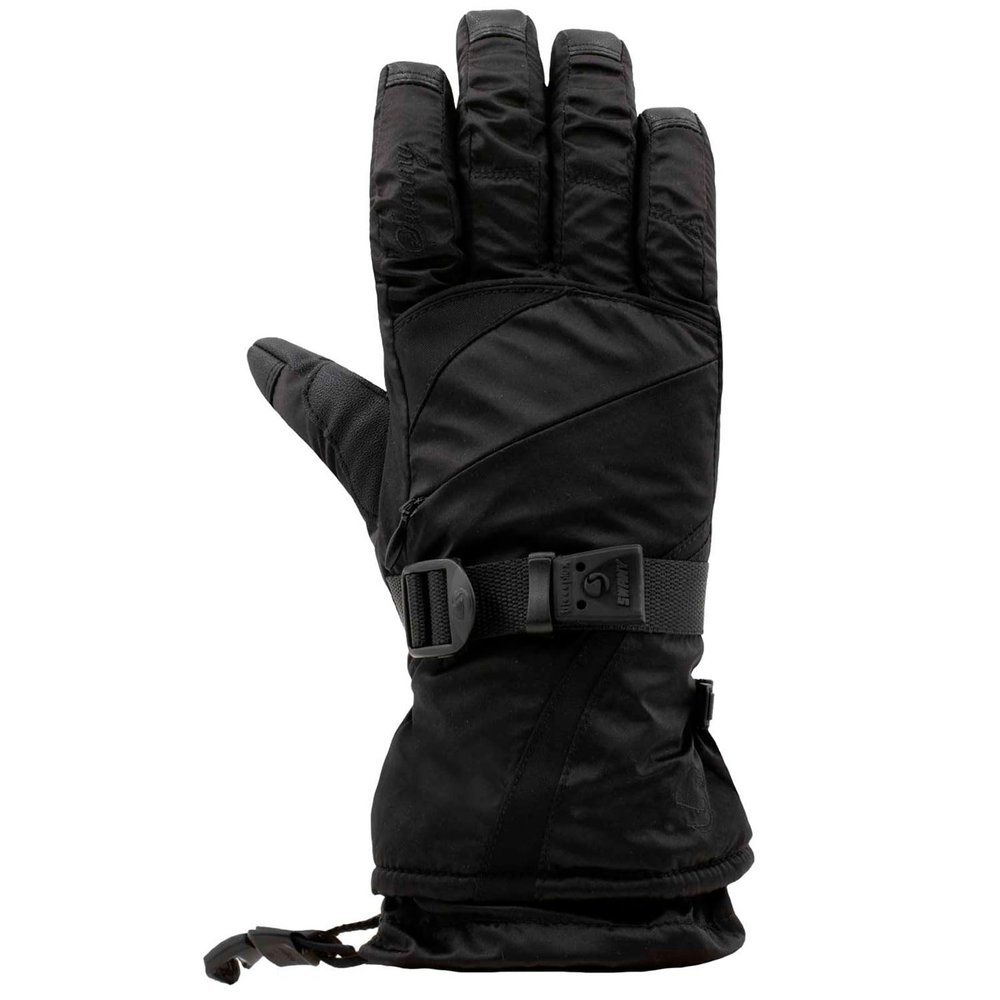 Swany Women's X-Therm Waterproof Breathable Nylon Insulated Winter Snow Gloves, Black, Large