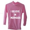 Beach Grom Girls Swim Shirt - SPF 50 Rashguard - Sun UV Protect Swim Tee Pink (Long Sleeve, Large) view 1