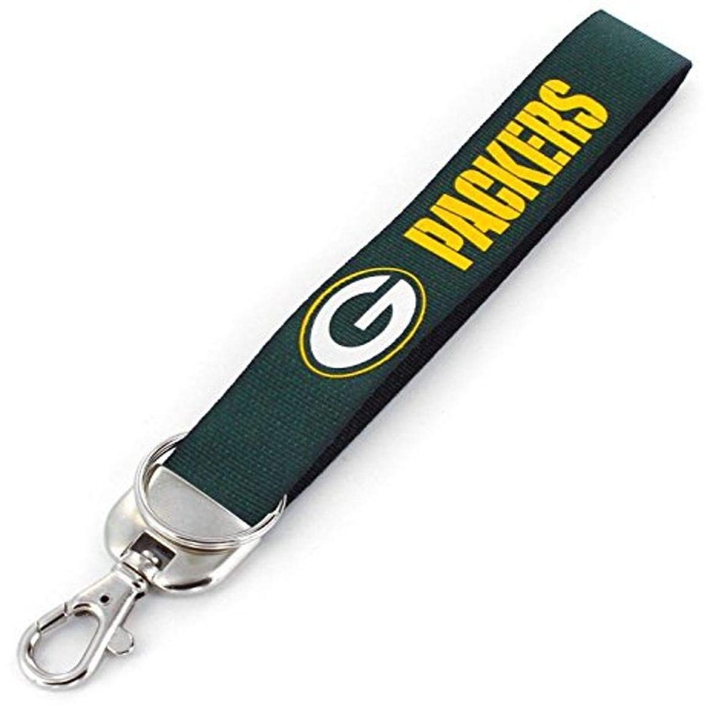 Aminco NFL Green Bay Packers Deluxe Wristlet Keychain, 5