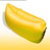 Thaisan7, Inflatable Sleeping Bag Hangout Air Camping Sofa Beach Sleep Bed,185x70cm,Polyester fabrics,Sofa Camping Lazy,Portable comfortable sleeping, Color: Yellow view 1