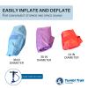 Tumbl Trak Air Barrel, Commercial Grade Air Roller for Gymnastics and Cheerleading, Blue, 30In Diameter view 4