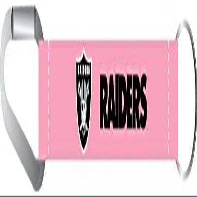 aminco NFL Oakland Raiders Carabiner Lanyard Keychain, Pink, 5