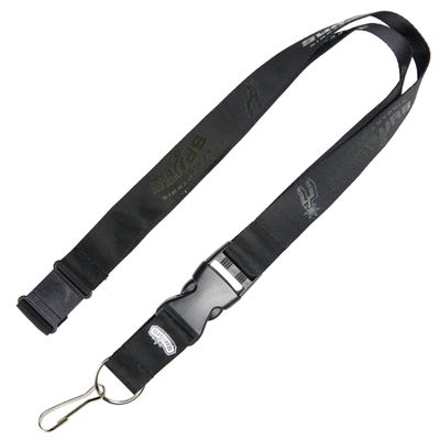 Aminco NBA San Antonio Spurs Team Lanyard, Black on Black