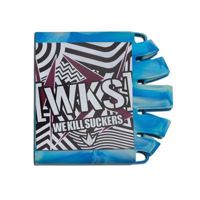 Bunker Kings Knuckle Butt Tank Covers - WKS Shred Cyan