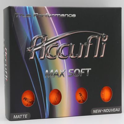 ACCUFLI Max Soft Golf Balls (Matte Orange 12PK)