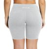 baleaf Biker Shorts Women Yoga Gym Workout Spandex Running Volleyball Tummy Control Compression with Pockets 8" Light Grey S view 2