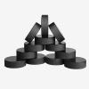 AceFox Ice Hockey Pucks for Practicing and Classic Training, Official Regulation, 6oz Diameter 3" Thickness 1" Black, Set of 12 view 1