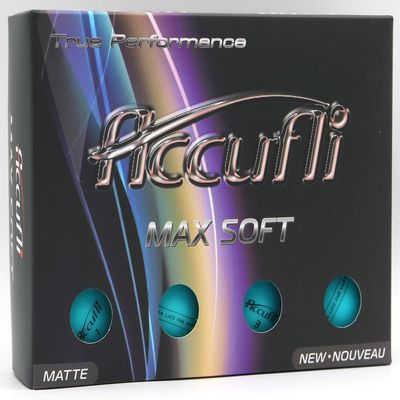 ACCUFLI Max Soft Golf Balls (Matte Blue 12PK)