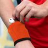 Alomejor Wrist Wallet Pouch Band Fleece Zipper Running Travel Gym Cycling Sport Key Storage Lightweight(Orange) view 3