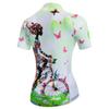 Women's Cycling Jersey Bike Shirts Short Sleeve Ladies Bicycle Clothing MTB Cycle Jacket Girl Riding Bicycle Green Size L view 2