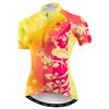 Women's Cycling Jersey Bike Shirts Short Sleeve Ladies Bicycle Clothing MTB Cycle Jacket Yellow Red Size M view 1