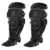 Mizuno Samurai Fastpitch Softball Women's Shin Guards 15" BLACK-GREY view 1