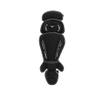 Mizuno Samurai Fastpitch Softball Women's Shin Guards 15" BLACK-GREY view 2