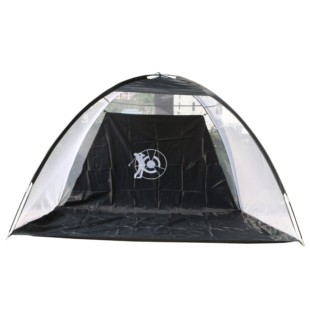 Thxbyebye Outdoor Waterproof Folding Golf Training Target Practice Net Black