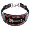 Showman Medium Oil Leather Wither Strap w/Arrow Beaded Design view 1